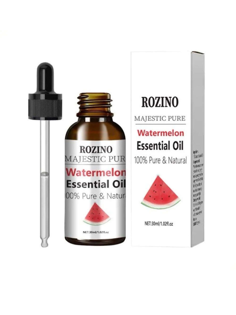 ROZINO Watermelon Scent Essential Oil Pure & Natural 100ml/3.4 fl oz